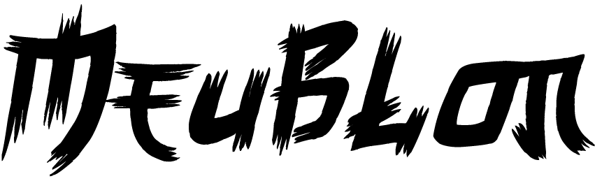 Logotype Meublon en noir