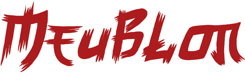 Logotype Meublon en rouge