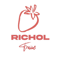 Logo Richol en corail sur fond clair
