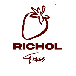 Logo Richol en rouge profond sur fond clair